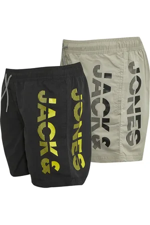 JACK & JONES JACK & JONES Drengebadebukser Aruba To Pak Sort/Grå