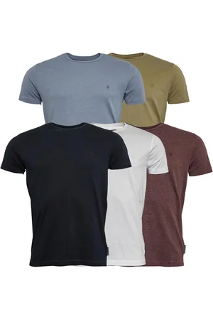 French Connection Herre T-shirts Mergel-Bordeaux