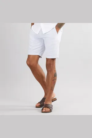 Ben Sherman Herre Seersucker Stribede Shorts Lyseblå