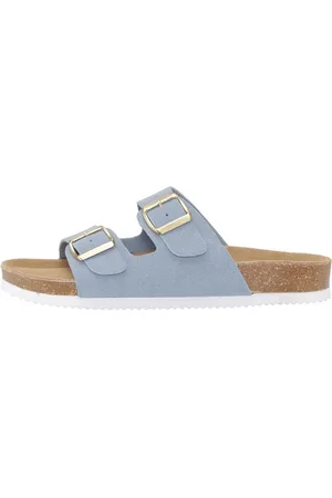 CPH Comfort Dame Sandaler To Stropper Lyseblå/Guld