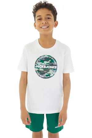 JACK & JONES JACK & JONES Drenge Camo T-shirt og Shorts Sæt Storm