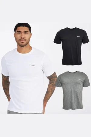 DKNY Herre Giants 3-pak T-shirts Sort/Hvid/Grå Melange