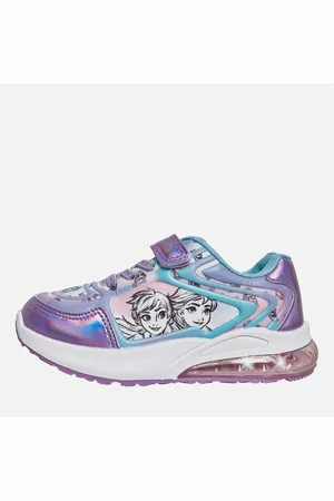 Frozen Piger Emboss Light Up Sneakers
