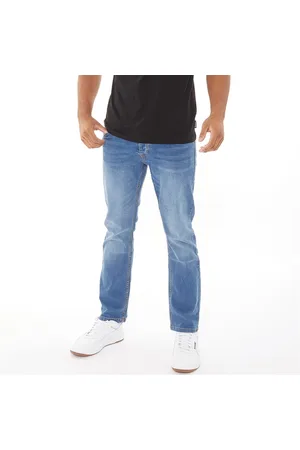 Crosshatch Mænd Winsbury Bootcut Jeans Stenvasket