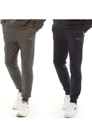 Crosshatch Herre Joggingbukser Topak Navy/Charcoal Marl