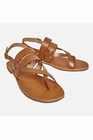 Geox Dame Maddalusia Flade Sandaler Camel