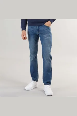 Crosshatch Herre Chas Regular Fit Jeans Medium Vask