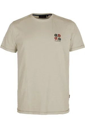INDICODE Herre Amos T-Shirt Fog