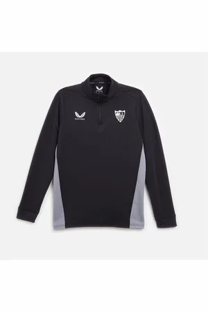 CASTORE Herre SFC Sevilla FC Træner 1/4 Lynlås Top Caviar / Tradewinds
