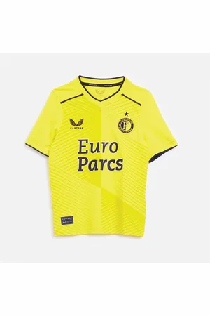 CASTORE Junior FR Feyenoord 23/24 Hjemme Målmandstrøje Blazing Yellow / Caviar