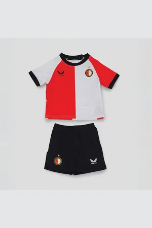 CASTORE Baby FR Feyenoord 23 / 24 Hjemme Børnesæt Sæt Flame Scarlet / Caviar / Brilliant White