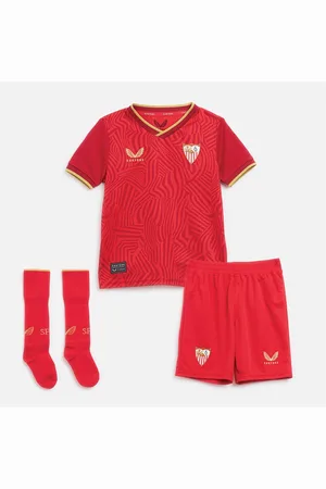 CASTORE SpædBørn Børn SFC Sevilla 23/24 Udebane spædBørn Sæt True Red/Chili Red