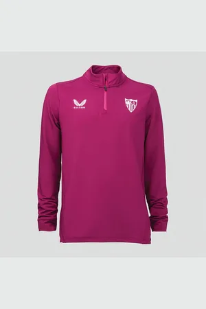 CASTORE Herre SFC Sevilla FC Spiller 1/4 Lynlås Top Magenta / Festival Fuschia
