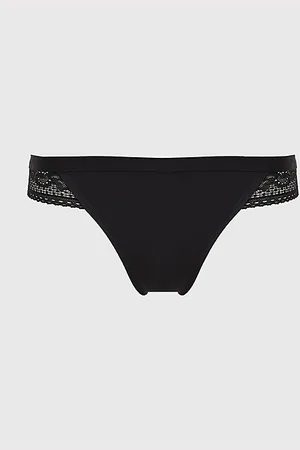 Tommy Hilfiger Lace Panel Logo Thong