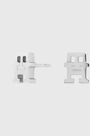 Tommy Hilfiger TH Monogram Stainless Steel Small Stud Earrings