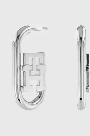 Tommy Hilfiger TH Monogram Stainless Steel Pendant Earrings