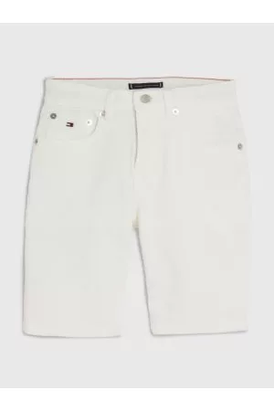 Tommy Hilfiger Drenge Shorts - Scanton White Denim Shorts