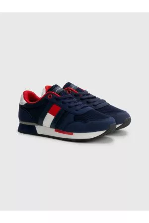 Tommy Hilfiger Drenge Sneakers - Mixed Texture Lace-Up Trainers