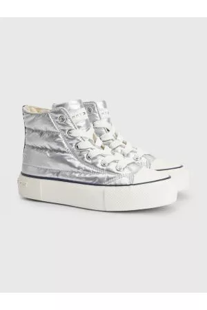 Tommy Hilfiger Piger Sneakers - Metallic High-Top Trainers