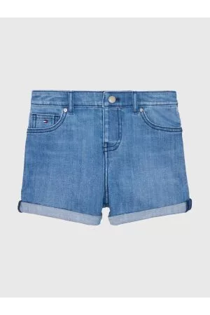 Tommy Hilfiger Piger Shorts - Adaptive Nora Turn-Up Denim Shorts