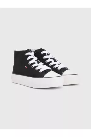 Tommy Hilfiger Piger Sneakers - Canvas Chunky High-Top Trainers