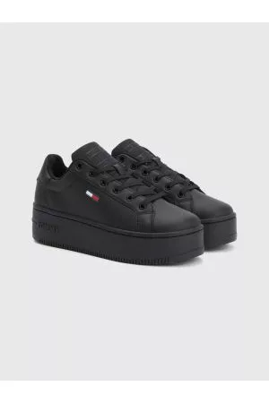 Tommy Hilfiger Kvinder Flade sko - Essentials Embossed Logo Flatform Trainers