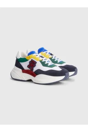 Tommy Hilfiger Kvinder Sneakers - Colour-Blocked Monogram Runner Trainers