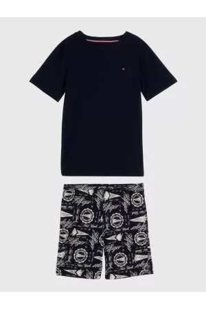 Tommy Hilfiger Drenge Pyjamas - T-Shirt And Printed Shorts Pyjama Set