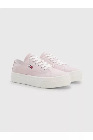 Tommy Hilfiger Kvinder Flade sko - Lace-Up Flatform Trainers
