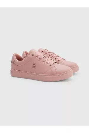 Tommy Hilfiger Kvinder Sneakers - Exclusive Leather Monochrome Court Trainers