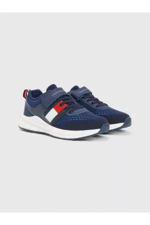 Tommy Hilfiger Drenge Sneakers - Textured Flag Mesh Panel Trainers