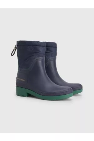 Tommy Hilfiger Kvinder Ankelstøvler - Embossed Monogram Rain Boots