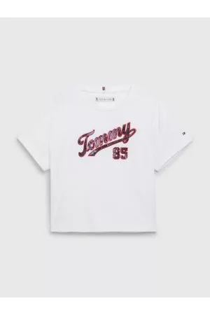 Tommy Hilfiger Piger Kortærmede - Organic Cotton Sequin T-Shirt