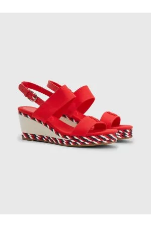 Tommy Hilfiger Kvinder Pumps sandaler - Rope Detail Mid Wedge Espadrille Sandals