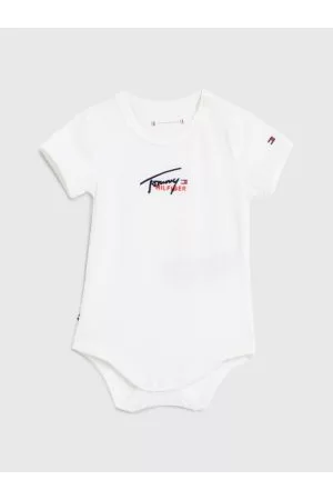 Tommy Hilfiger Sparkedragter - Signature Logo Jersey Bodysuit