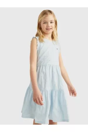 Tommy Hilfiger Piger Kjoler - Embroidery Fit And Flare Dress