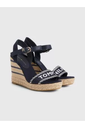 Tommy Hilfiger Kvinder Pumps sandaler - Logo Strap High Wedge Sandals