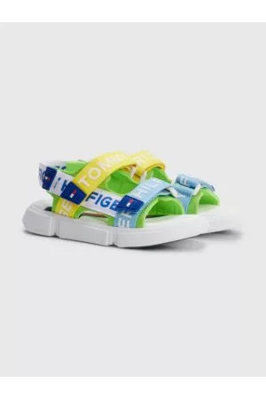 Tommy Hilfiger Sandaler - Colour-Blocked Logo Strap Sandals