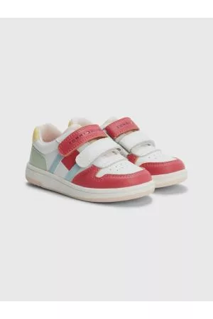 Tommy Hilfiger Piger Sneakers - Colour-Blocked Hook And Loop Trainers