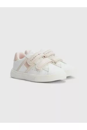 Tommy Hilfiger Piger Sneakers - Tonal Flag Hook And Loop Trainers
