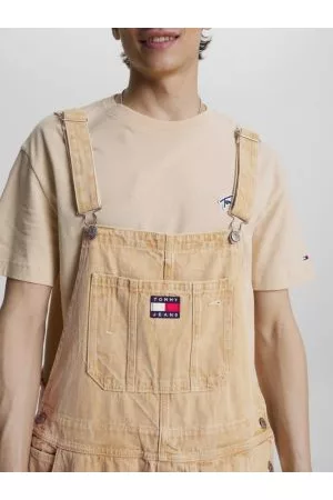 Tommy Hilfiger Mænd Overalls - Aiden Baggy Recycled Coated Denim Dungarees