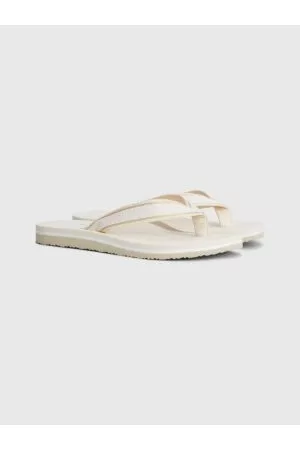 Tommy Hilfiger Kvinder Klipklapper - Metallic Webbing Flip-Flops
