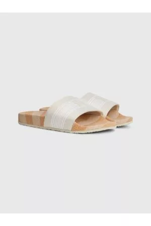 Tommy Hilfiger Kvinder Klipklapper - Monogram Webbing Cork Slides