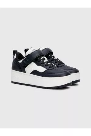 Tommy Hilfiger Kvinder Flade sko - Hook And Loop Flatform Trainers