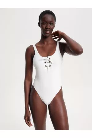 Tommy Hilfiger Kvinder Badedragter - Resort Lace-Up One-Piece Swimsuit