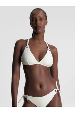 Tommy Hilfiger Kvinder Bikinier - Resort Eyelet Textured Triangle Bikini Top