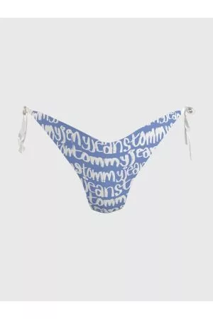 Tommy Hilfiger Kvinder Bikinier - Spell-Out Print Side Tie Bikini Bottoms