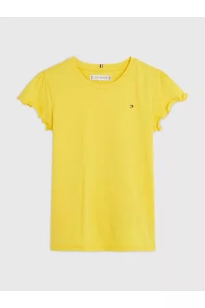 Tommy Hilfiger Piger Kortærmede - Essential Ruffled Sleeve T-Shirt