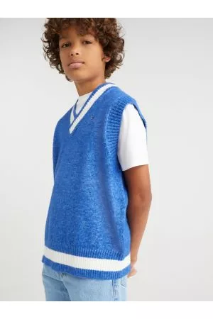 Tommy Hilfiger Drenge Strik - Varsity Knitted Sweater Vest