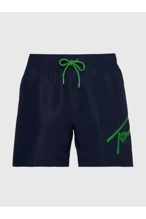 Tommy Hilfiger Mænd Badeshorts - Signature Logo Mid Length Swim Shorts